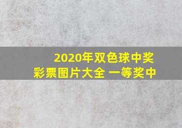 2020年双色球中奖彩票图片大全 一等奖中